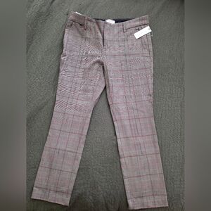 Plaid Anthropologie Ankle Pants